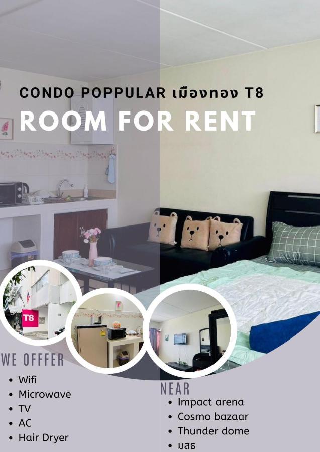 For Rent Condo Popular T8 Fl9 Бангкок Экстерьер фото